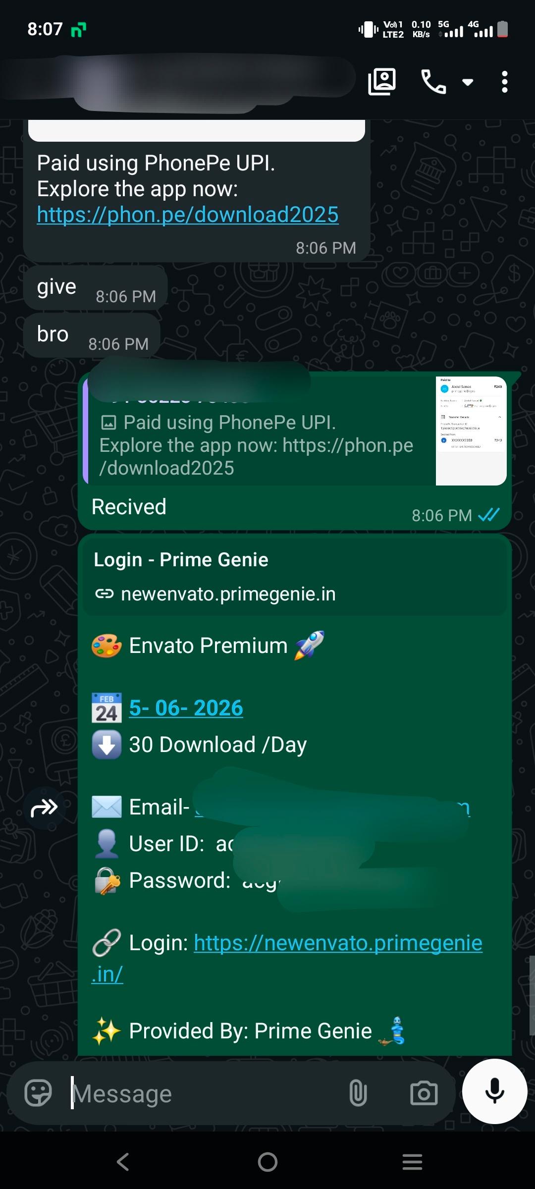 Prime Genie Group Buy designer tools subscription customer activation proof screenshot 32